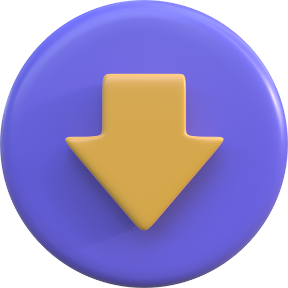 3D Button Arrow Bottom